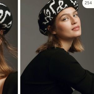 Anthropologie Maeve Bow Beret NWT